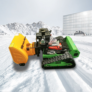 Livraison Gratuite Tondeuse Autoportée Zéro-Turn à Chenilles Télécommandée Sans Fil Certifiée CE, Alimentée au Diesel, avec Fonction Neige pour Ferme et Maison - Product Image 1