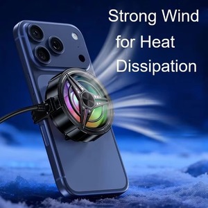 Ventilador refrigerador para teléfono móvil con clip y alimentación USB, radiador portátil con luz RGB para teléfono, bajo nivel de ruido para juegos y transmisiones en vivo - Product Image 5