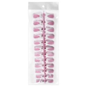 เล็บปลอมสไตล์ฝรั่งเศสขายดี สำหรับตกแต่งเล็บด้วยตัวเอง สีธรรมชาติ - Product Image 6