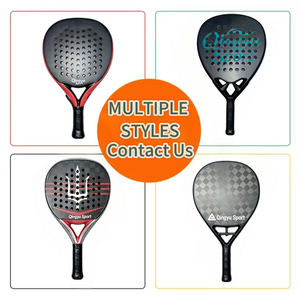 Raquettes de <span class=keywords><strong>tennis</strong></span> QINGYU SPORT de haute qualité, en fibre de carbone 18K, fabriquées en usine, avec poignée en fibre de carbone, en stock, raquette de padel - Product Image 3