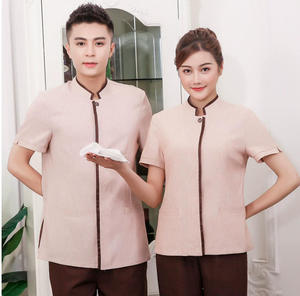 Uniforme de Trabajo Resistente a Manchas y Aceite para Personal de Limpieza de Cafeterías, Restaurantes y Casas de Huéspedes, Modelo A02, para Hombre y <span class=keywords><strong>Mujer</strong></span> - Product Image 1