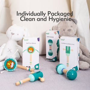 Jouet en bois éducatif Clipper <span class=keywords><strong>Clapper</strong></span> Stick pour améliorer la coordination œil-main et les sens - Product Image 5