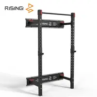 Rising Home Fitness Weightlifting Free Weight Pull Up Dip Squat Rack Folding Squat Rack Wall Mount Squat Rack