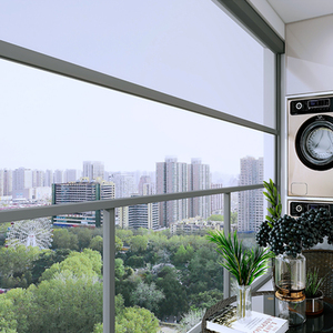 מסלול zip ממונע תריסים חיצונית לתריסים Pvc מודרני לגלגל מרפסת מרפסת פרטיות מסך רולר חוצות - Product Image 3