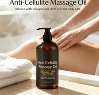 Huile de massage corporelle éclaircissante aux herbes - Huile naturelle pressée à froid pour les soins anti-âge de la peau, Marque privée