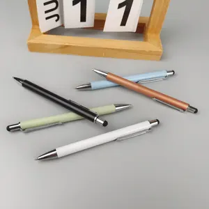 YF笔简单金属圆珠笔，具有5种钢笔颜色和自定义徽标和触摸功能