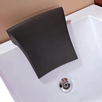 Bain à remous rectangulaire moderne portable à double extrémité avec massage pour salle de bain et hôtel