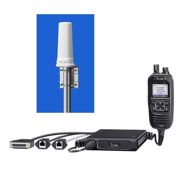 Icom IC-SAT100M Dedicated Satellite Push-To-Talk (PTT) Radio for In-Building and In-Vehicle Use