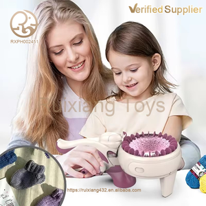 Sciarpa fatta a mano macchina <span class=keywords><strong>per</strong></span> maglieria giocattoli <span class=keywords><strong>per</strong></span> bambini finti intrecciati fai da te tessitura di plastica Unisex <span class=keywords><strong>per</strong></span> bambine - Product Image 4