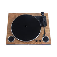Tourne-disque Vintage Platine pour Disques Vinyles avec Haut-parleurs Intégrés Bluetooth Rétro Phonographe Design Élégant Platine