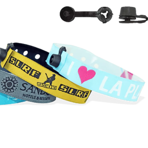 2025 nuovo Design personalizzato Festival braccialetto bianco in tessuto poliestere Strip-type braccialetti tessuti riciclati nero venerdì eventi - Product Image 1