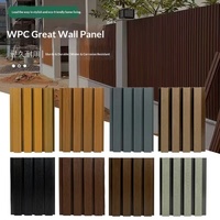 Banc de jardin extérieur en composite bois-plastique (WPC) lisse, moderne, imperméable, avec cadre à lattes solides