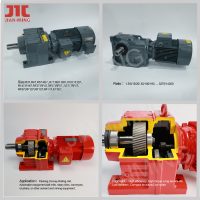 Réducteur hélicoïdal horizontal de type R, puissance 0,12-200 kW, rapport de réduction 5-200, pour équipement de dragage de l'acier et de traitement des eaux usées