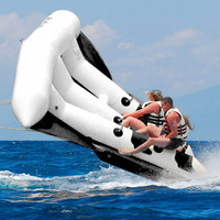 PVC Gonflable Remorquable Mouche Poisson Flottant Banane Sports Nautiques Jeu Bateau Balade Gonflable Poisson Volant Bateau