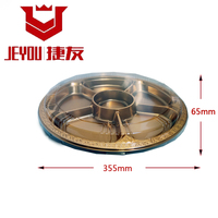 JY-82101 Einweg-Sushi-Tablett Kunststoff verpackung Sushi Box Kunststoff Einweg behälter Einweg-Sushi-Tablett Kunststoff Lebensmittel Roun