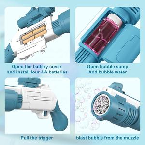 Jouets les plus récents de 2022, machine <span class=keywords><strong>à</strong></span> <span class=keywords><strong>bulles</strong></span> électrique <span class=keywords><strong>à</strong></span> main, 10 trous, pistolet <span class=keywords><strong>à</strong></span> <span class=keywords><strong>bulles</strong></span> automatique, jouet d'extérieur pour enfants, pistolet <span class=keywords><strong>à</strong></span> <span class=keywords><strong>bulles</strong></span> - Product Image 4