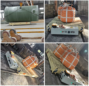 รถเข็นเคลื่อนย้ายแบบแบนชาร์จไฟได้รถเข็นถ่ายโอนแบตเตอรี่ไร้ร่องรอยแบบ5 10 20 30ตัน - Product Image 5