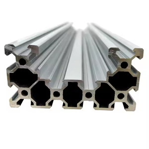 Materiale in lega di fabbrica personalizzato 4040 4080 C fascio di alluminio estrusione profilo 40X80 T slot per telaio strutturale industriale - Product Image 3