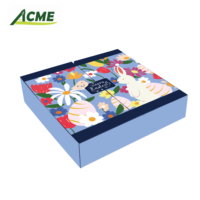Calendrier de l'Avent sur mesure en gros, boîte cadeau de 24 jours, lamination mate, emballage en papier recyclable avec ruban magnétique pour