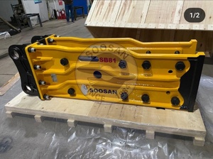 SOOSAN SB 81 Top Type Hydraulic Breaker Engine/Motor 18-26 Ton Excavators 140mm Chisel Diameter (Cone/<b>Wedge</b>/Moil/Blunt) 1 Year - Product Image 4