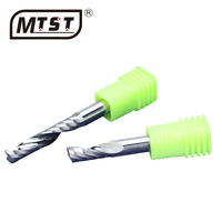 Fraise spirale à lame unique en acier au tungstène de 5-6 mm pour découpe acrylique et PVC, tête d'outil de gravure CNC pour publicité