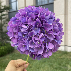 Cheap Wholesale <strong>Artificial</strong> <strong>Hydrangea</strong> Single <strong>Hydrangea</strong> for Wedding and Home Decoration - Product Image 2