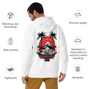 Felpa con Cappuccio Unisex Pesante 500GSM con Zip, Ricamo 3D e Stampa Serigrafica - Product Image 2