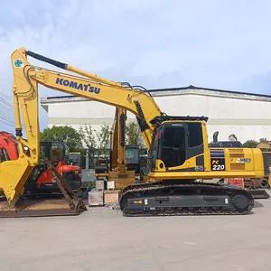 Escavadeira hidráulica de esteira Komatsu PC220-8 usada, máquina escavadeira japonesa à venda na China