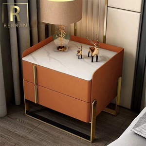 Italian Elegant Modern <strong>Bedside</strong> <strong>Table</strong> <strong>Green</strong> Orange Wooden Night Stand <strong>Bedside</strong> <strong>Table</strong> With Storage Small Bed <strong>Tables</strong> - Product Image 2