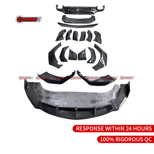 อัพเกรดเป็นชุดแต่งตัวถังรถยนต์คาร์บอนไฟเบอร์แบบแห้งสไตล์ Vors สำหรับ Lamborghini URUS S ประกอบด้วยลิ้นกันชนหน้า คานาร์ดหน้า คิ้วล้อ ปีกหลังบนหลังคา - Product Image 5