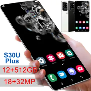 S30U + Factory Direct Real 6.8inch 4G LTE Unlocked 8GB+256GB Android 5G Smart Phone Mobile Phone Fingerprint Unlock Telephone