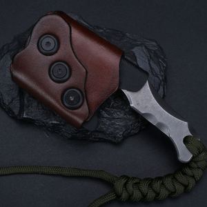 Couteau de poche à lame fixe en acier D2 personnalisable, DIY, OEM, pour la survie en plein air, design tactique multifonctionnel, chasse - Product Image 6