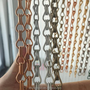 Cortina de Ducha de Aluminio Impermeable con Eslabones de Cadena, Malla Metálica Resistente a la Oxidación para Baños Modernos y Decoración de Hoteles - Product Image 4