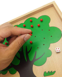 Juguetes Educativos de Madera para Preescolar: Rompecabezas de Números y Manzanas para <span class=keywords><strong>la</strong></span> Enseñanza de Matemáticas STEM - Product Image 2