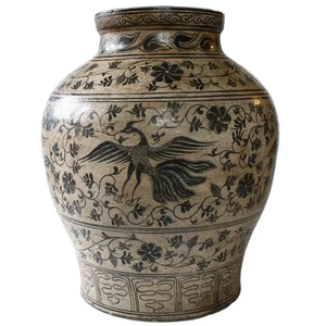 Jarrón Antiguo Decorativo, Recipiente Floral para Mesa, Hogar, Oficina, Sala de Estar, Decoración de Interiores, Macetas y Jardineras - Product Image 2