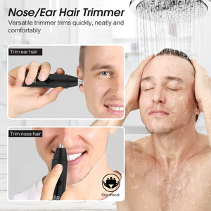 Tondeuse à poils d'oreille et de nez pour hommes et femmes Tondeuse à poils de nez rechargeable USB indolore Tondeuse à sourcils et à visage - Product Image 6