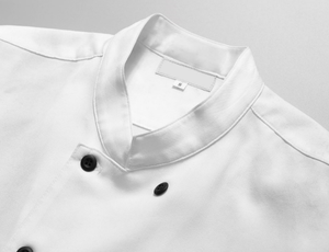 Nhà Máy OEM Tùy Chỉnh Thoải Mái Khách Sạn Nhà Hàng Trắng Cổ Điển Đầu Bếp Áo Khoác Áo Khoác Công Nhân Đồng Phục Người Đàn Ông - Product Image 3