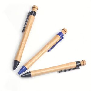 Bolígrafo de Bambú Promocional en Oferta 2024, Bolígrafo de Madera Ecológico Original, Bolígrafo de Madera Personalizado con Clips y Logotipo - Product Image 3