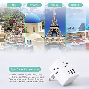 3 Port USB <b>Extension</b> <b>Socket</b> with Plastic Housing US <b>Plug</b> Power Distribution Charger for Travel & Home Use - Product Image 6