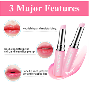 Bálsamo labial <span class=keywords><strong>de</strong></span> ácido hialurónico LANBENA, bálsamo labial hidratante para aclarar la línea <span class=keywords><strong>de</strong></span> labios, lápiz labial al por mayor, barra impermeable para mujer, 3 años, 20g - Product Image 5
