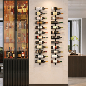 <span class=keywords><strong>Portabottiglie</strong></span> da Parete Decorativo per 12 Bottiglie, Organizzatore Rimovibile Fai-da-Te per Bar e Cantina - Product Image 4