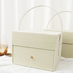 Hộp Quà Tặng Cao Cấp Hộp Đựng Trang Sức Ngăn Kéo 2 Lớp Bằng Nhung Da Lộn Hộp Đựng Mỹ Phẩm Son Môi Hoa Hồng Có Ngăn Kéo - Product Image 6