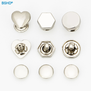 Tùy Chỉnh Da Quần Áo Đinh Tán Đôi End Couture Meta Brass Thép Vòng Đôi Đầu Cap Da Đinh Tán - Product Image 2