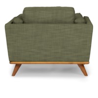 Canapé modulaire en L de style européen moderne, sans accoudoirs, en tissu éponge haute densité, avec structure en bois massif pour salon