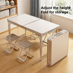 Lightweight Modern Portable Folding <strong>Camp</strong> <strong>Table</strong> Small Outdoor Furniture for Dining and Workshop Metal <strong>Storage</strong> Foldable Design - Product Image 5