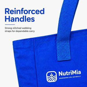 Custom Eco-Friendly Reusable Large Ripstop Tote <b>Bags</b> Nylon <b>Waterproof</b> Grocery Shopping Foldable Design with Wide Handles - Product Image 4