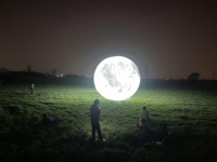 Ballon LED multicolore en forme de lune et de planète pour décorations de Noël, événements, affichage publicitaire, gonflables