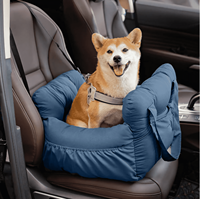 Sac de transport pour animaux de compagnie en plein air écologique imperméable pour petits chiens et chats rehausseur de siège de voiture lit avec canapé de voyage doux sécurité et laisse de ceinture