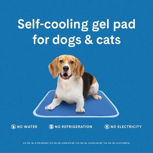 Tapis rafraîchissant pour chien, échantillon gratuit, petit format - Activé par la pression pour chiens et chats, animaux de compagnie de petite taille (9-20 lb), gel non toxique, pas besoin d'eau - Product Image 3