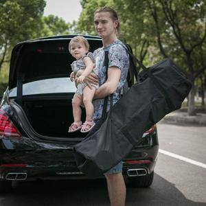 กระเป๋าเก็บอุปกรณ์กีฬาขายดีข้ามพรมแดน กระเป๋าเดินทางพับได้ กันน้ำอเนกประสงค์ สีดำและสีน้ำเงิน สำหรับทุกเพศ - Product Image 1